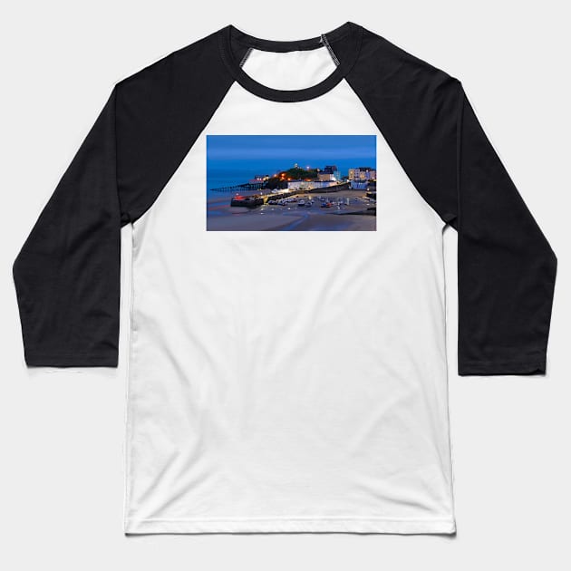 Tenby, Wales Baseball T-Shirt by Chris Petty